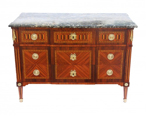 18th century - Louis XVI period chest , Stamped  by Jean-Baptiste Courte