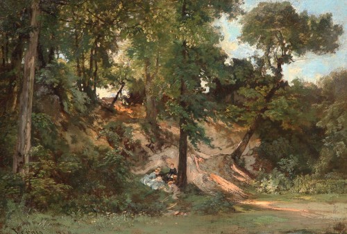 Animated undergrowth - Alexandre-René VERON (1826-1897)  