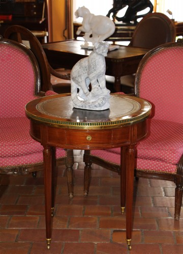 Mobilier Table & Guéridon - Table Bouillotte et son bouchon d’époque Louis XVI