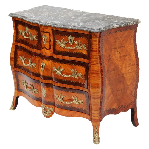 Rare Double Movement Commode, 18th Century - Furniture Style Louis XV