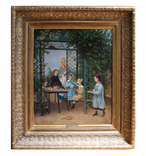 Après-midi de jeunes filles - Louis Hippolyte Mouchot (1846 - 1893) 