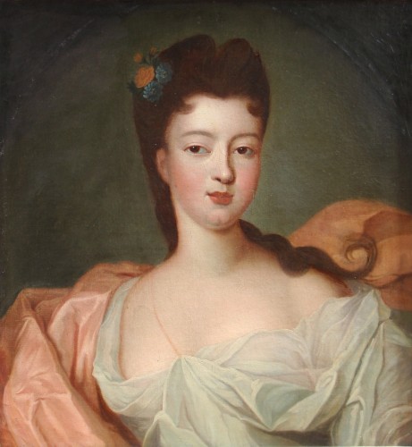 Portrait of Louise Diane d'Orléans - French school around 1730-1750 follower of Pierre GOBERT (1662-1744)