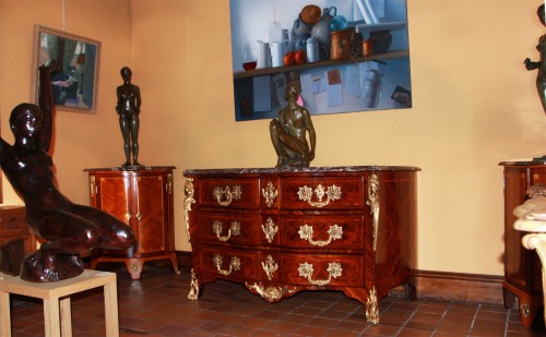Commode d’époque Louis XV, estampillée de Pierre Denizot - Galerie de Crécy