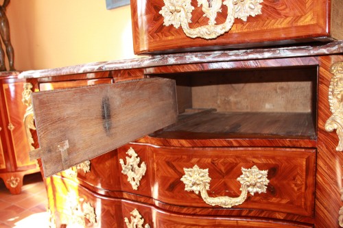 Louis XV Commode, Stamped By Pierre Denizot - Louis XV