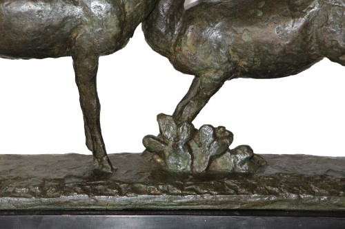 Sculpture Sculpture en Bronze - Les deux biches - André Vincent Becquerel (1893-1981)