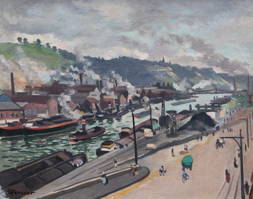 Jean TEXCIER (1888-1957) - Rouen, View Of Bon Secours