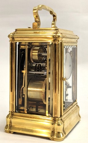 Pendule de voyage signée Charles Oudin, sonnerie des quarts - Napoléon III