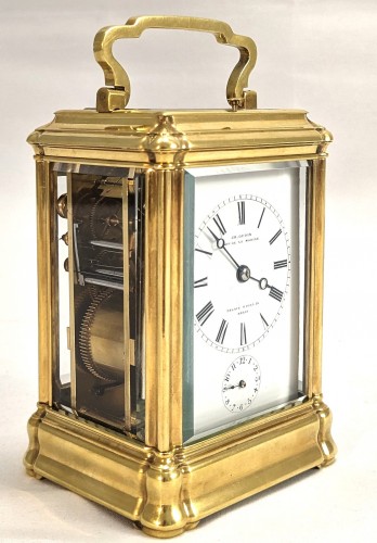 Antiquités - Carriage Clock, Charles Oudin, Quarter Striking 