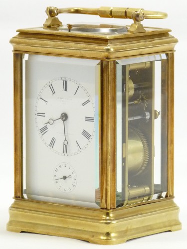 Leroy Striking &amp; Push Repeat Carriage Clock  - 