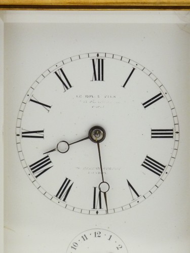 19th century - Leroy Striking &amp; Push Repeat Carriage Clock 