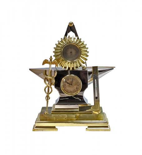 Anvil Shape Clock, Weather Station 1890