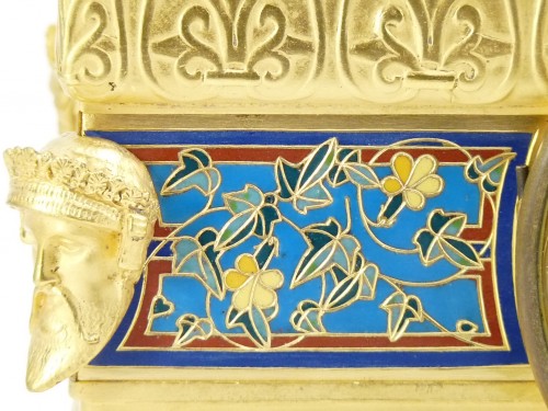 Garniture de cheminée de Barbedienne et Louis-constant Sévin - Horlogerie Style Napoléon III