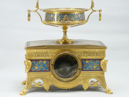 Antiquités - Garniture de cheminée de Barbedienne et Louis-constant Sévin