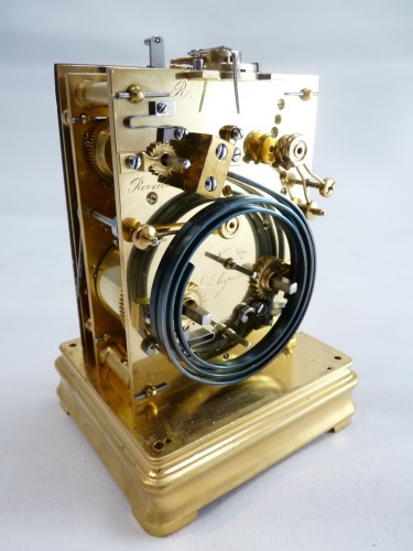 XIXe siècle - Pendule de voyage à sonnerie des quarts de Gustave Sandoz