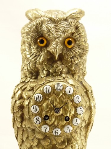  - Owls Mantle Set In Bronze 