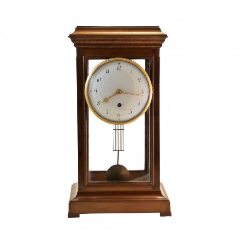 Late 18th Century mahogany and walnut cage table clock 