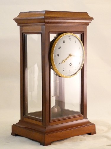 Late 18th Century mahogany and walnut cage table clock  - 