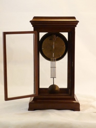 Late 18th Century mahogany and walnut cage table clock  - Louis XVI