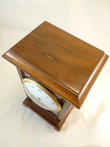 Louis XVI - Late 18th Century mahogany and walnut cage table clock 