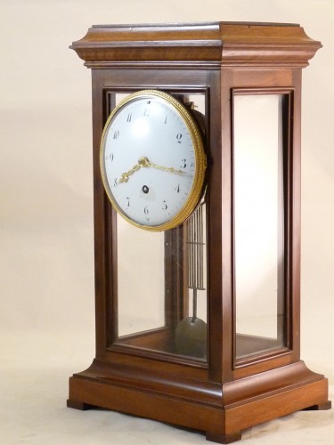 Antiquités - Late 18th Century mahogany and walnut cage table clock 