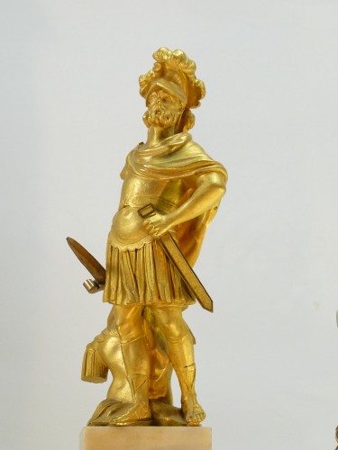 Pendule portique Louis XVI, Folin l'aîné, XVIIIe siècle - Louis XVI