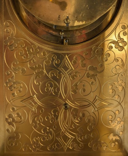 Victor Reclus, Late 19th Century Four Glass Clock  - 