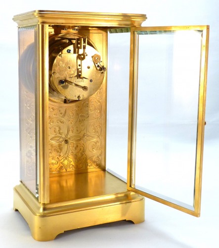 19th century - Victor Reclus, Late 19th Century Four Glass Clock 