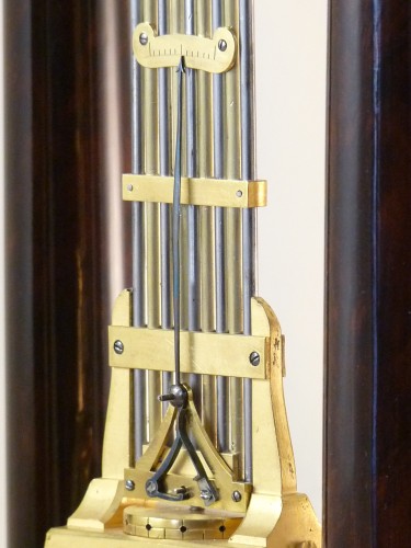 A french Charles X  Mahogany Portico Regulator Pendulum - Horology Style Restauration - Charles X