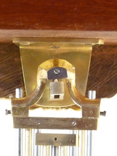 Antiquités - A french Charles X  Mahogany Portico Regulator Pendulum