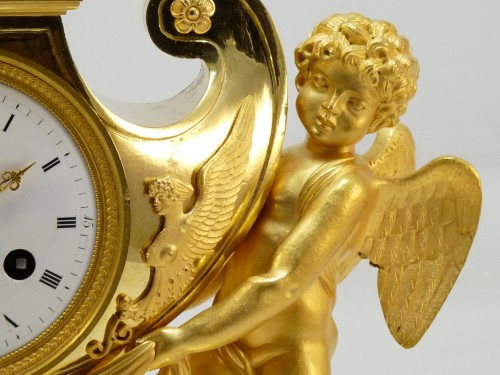 Horlogerie Pendule - Pendule "deux Amours" d'époque Empire