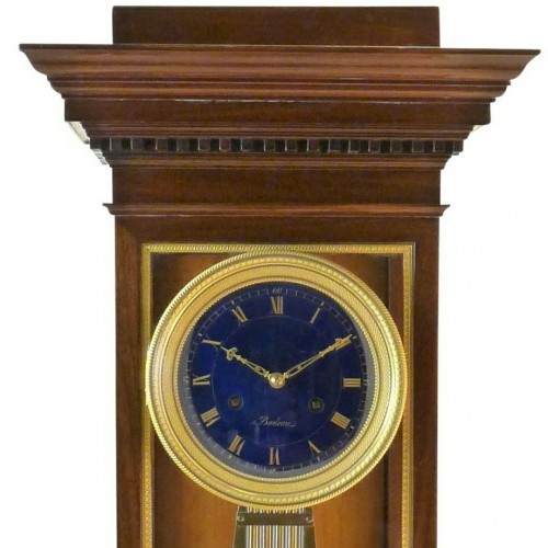 Régulateur en acajou et bronze doré signé Boileau - Horlogerie Style Restauration - Charles X