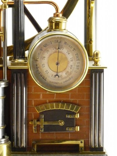 Pendule industrielle automate, grande machine à vapeur - Galerie de Fontaine