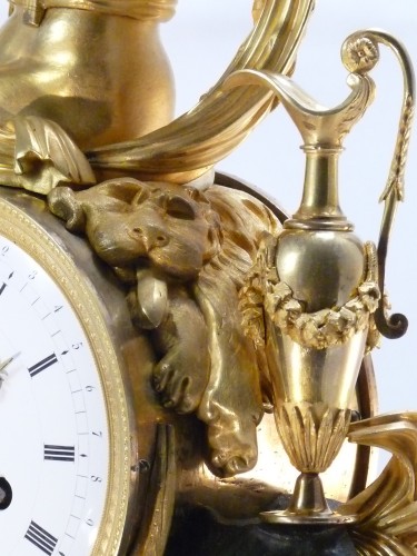 Antiquités - &quot;Triumph of Bacchus&quot;, clock by Le Roy