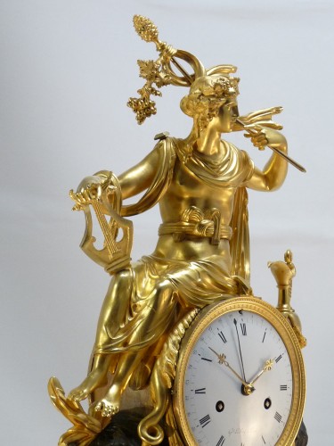Antiquités - &quot;Triumph of Bacchus&quot;, clock by Le Roy