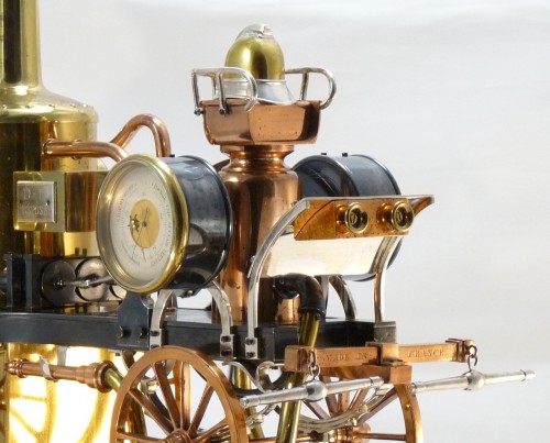 Horlogerie Pendule - Pendule industrielle automate, pompe à incendie à vapeur