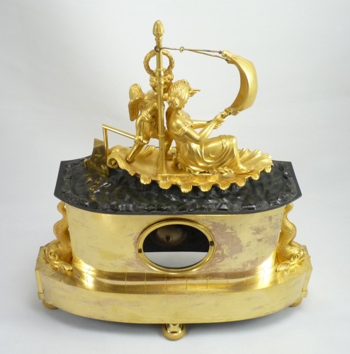 Antiquités - Pendule Directoire au voilier