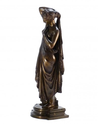 Sculpture Sculpture en Bronze - Phryné, version impudique, par Pradier