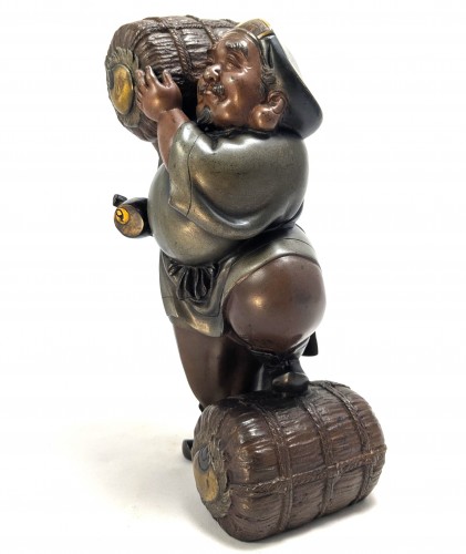  - Bronze okimono depicting Daikokuten