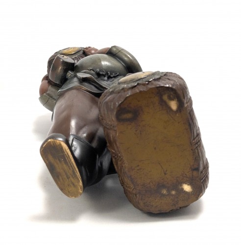 Antiquités - Bronze okimono depicting Daikokuten