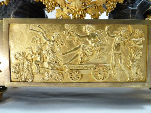 Antiquités - Clock By Le Roy, &quot;the Triumph Of Bacchus&quot; 