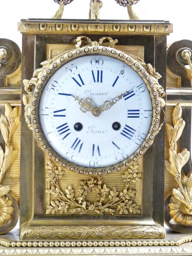 19th century - Napoleon III clock in the Louis XVI style, after a model by Rémond
