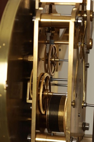 Longcase month going regulator by Henri René Bünzli,1909 - 