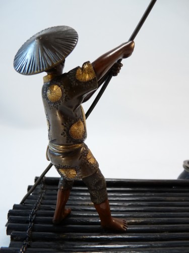 Antiquités - Encrier en bronze Japonais dans le gout de Miyao