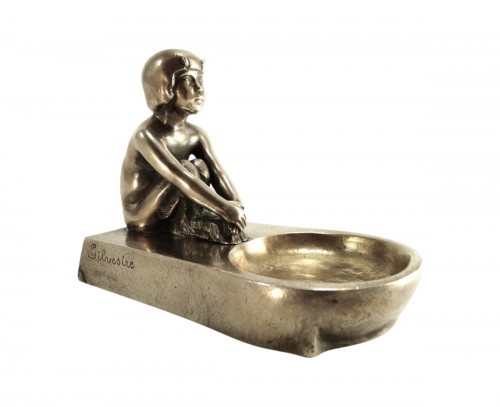 Bronze argenté par Paul Silvestre (1884-1976)