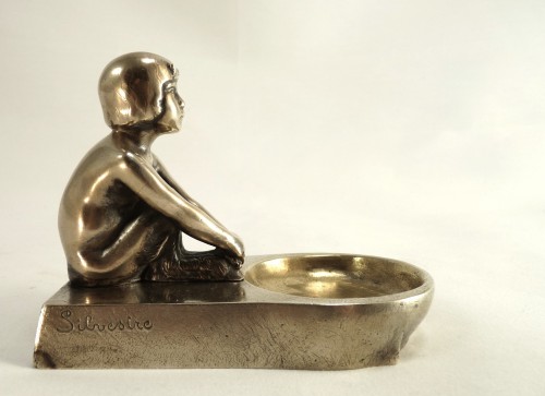 Bronze argenté par Paul Silvestre (1884-1976) - Galerie de Fontaine