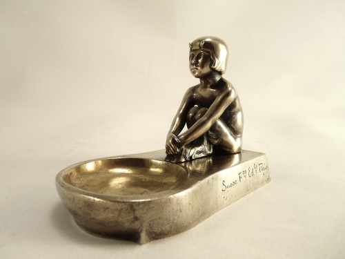 Bronze argenté par Paul Silvestre (1884-1976) - 