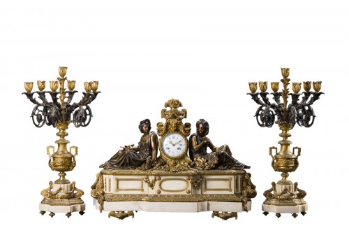 Napoleon III  Clock Set