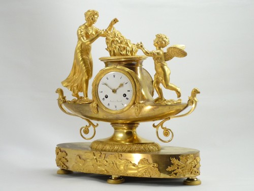Antiquités - Directoire clock Venus &amp; Love