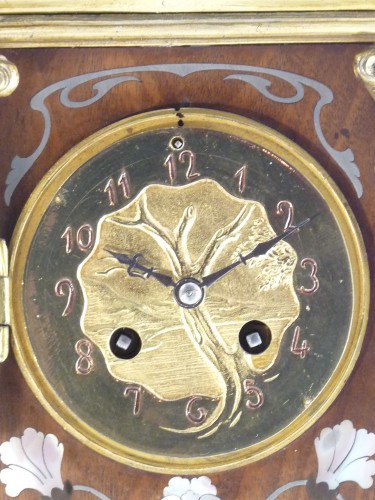 Antiquités - Pendule Art Nouveau "aux nénuphars"
