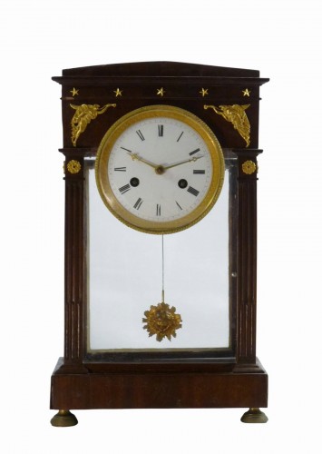 Four glass clock early XIXc